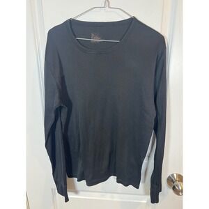 C9 Champion Mens Thermal Shirt Waffle Knit Black Large